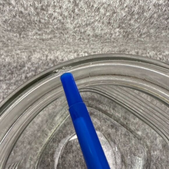 ✅VTG Owens-Illinois Glass Company Square Glass Jar CLEAR Art Deco *CHIP NO LID* - Picture 2 of 7